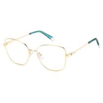 Armação de Óculos Polaroid Pld D521/G LKS - Dourado 55