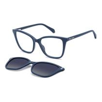 Armação de Óculos Polaroid Pld D603/c Zi9 54 Azul Brilho -