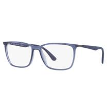 Armação de Óculos Ray Ban 0Rx7219L 8182 - Azul Transparente 57