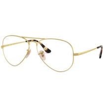Armação De Óculos Ray-Ban Aviator Unissex RB6489 3033 58 Armação De Óculos Ray-Ban Aviator Unissex RB6489 3033 58