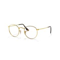 Armação de Óculos RayBan Unissex Rb3447v Round Metal Dourada Armação de Óculos RayBan Unissex Rb3447v Round Metal Dourada