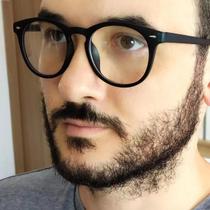 Armação De Óculos Sem Grau Unissex Redonda Retrô