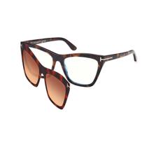 Armação de Òculos Tom Ford TF5971-B Demi Clipon