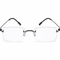 Armação de Titânio Retangular UltraLeve Screwless Sem Parafusos com Filtro de Luz Azul Armação de Titânio Retangular UltraLeve Screwless Sem Parafusos com Filtro de Luz Azul