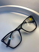 Armação em acetado preta feminina quadrada Armação em acetado preta feminina quadrada