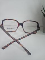 Armação em acetato animal print quadrada