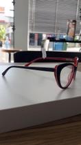 Armação Feminina Acetato com Haste e Detalhe em Metal Dourado