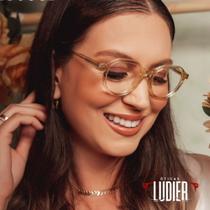 Armação feminina retangular luxo Armação feminina retangular luxo