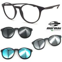 Armação Grau Redondo Mormaii 6071 Swap2 Preto +3 Clipons CAP Armação Grau Redondo Mormaii 6071 Swap2 Preto +3 Clipons CAP