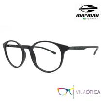 Armação Grau Redondo Mormaii 6071 Swap2 Preto +3 Clipons CGP