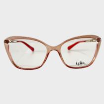 Armação kipling kp3170 l804 53 rosê translúcido Armação kipling kp3170 l804 53 rosê translúcido