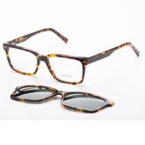 Armação Masculina Safira Retangular Clip On