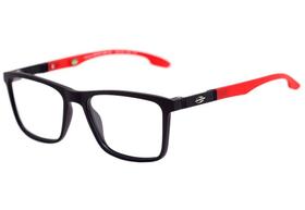 Armação Mormaii Rx Asana M6053A8552 Preto Vermelho M6053 52