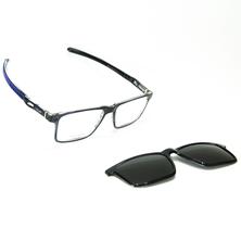 Armação Óculos Clipon Heyan Masculino Sistema Anti Queda Modelo Polarizado