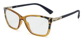 Armação Óculos Colcci Patti C6079j4653 Caramelo Azul Armação Óculos Colcci Patti C6079j4653 Caramelo Azul