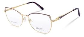 Armação Óculos De Grau Bulget Bg2121n 01a 55 16 140 Dourado / Lilás