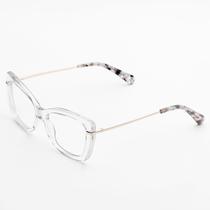 Armação Óculos de Grau Feminina Acetato Quadrada DF 614- Sunrise Óculos
