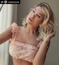 Armação Óculos de Grau Feminina Aviador Rose Gold