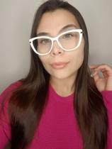 Armação Óculos de Grau Feminina Gatinho Istambul Branco