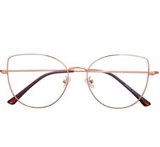 Armação Óculos de Grau Feminina Gatinho Luanda Dourada