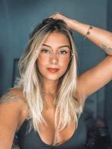 Armação Óculos de Grau Feminina Gatinho Sereia Dourada