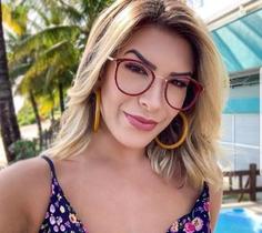 Armação Óculos de Grau Feminina London Redonda Vinho