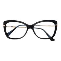 Armação Óculos De Grau Feminina Quadrada Mayo Preta Armação Óculos De Grau Feminina Quadrada Mayo Preta