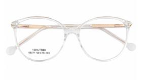 Armação Óculos de Grau Feminina Redonda Transparente Havanna - Palas Eyewear