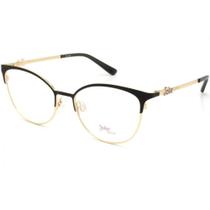 Armação Óculos de Grau Feminino Infantil Jolie JO1016 04A 52-16 Preto/Dourado Armação Óculos de Grau Feminino Infantil Jolie JO1016 04A 52-16 Preto/Dourado