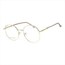 Armação Óculos De Grau Feminino Redondo Molly Round Dourado Armação Óculos De Grau Feminino Redondo Molly Round Dourado