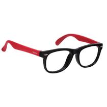 Armação Óculos De Grau Infantil Flexível Preto e Vermelho 4 a 8 anos Tremix