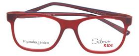 Armação Óculos De Grau Infantil Silmo Kids SK07 Red 48