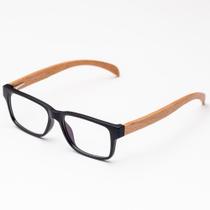 Armação Óculos de Grau Masculino Haste de Bambu Theo- Óculos Sunrise Armação Óculos de Grau Masculino Haste de Bambu Theo- Óculos Sunrise