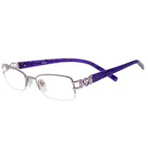 Armação Óculos de Grau Meio Aro Metal Skylon Eyewear S171