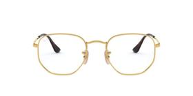 Armação Óculos de Grau Ray-Ban RB6448 2500 Hexagonal Dourado
