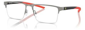 Armação/óculos De Grau Scuderia Ferrari Fz7001-105 55-18 145 Chumbo/vermelho