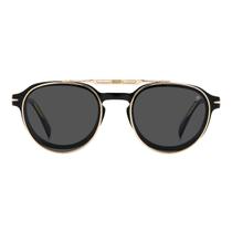 Armação Óculos de Grau / Sol David Beckham1075/CS Preto Ouro