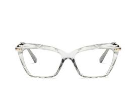 Armação Óculos Feminina Transparente Diamante Cristal Armação Óculos Feminina Transparente Diamante Cristal