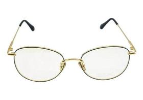 Armação Oculos Feminino Dourada Oval Pequeno Retro Infantil