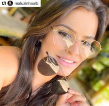 Armação Óculos Grau Clipon Sol Feminino Redondo 2 Em 1 Ariel