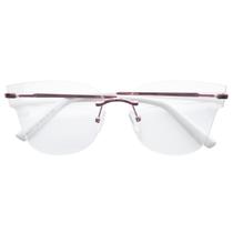 Armação Óculos Grau Feminina Gatinho Balgriff Branco Trend