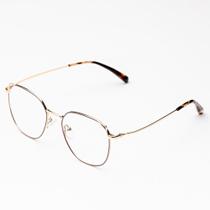 Armação Óculos Grau Feminina Metal Retangular Maria Óculos Sunrise