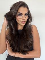 Armação Óculos Grau Feminina Metal Retangular Maria Óculos Sunrise