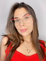 Armação Óculos Grau Feminino Quadrado Estela Armação Óculos Grau Feminino Quadrado Estela