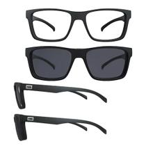 Armação Oculos Grau Hb 0339 Matte Black Clip On Cz Polaz T53 Armação Oculos Grau Hb 0339 Matte Black Clip On Cz Polaz T53