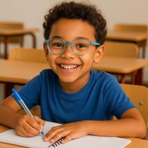 Armação óculos grau infantil-criança flexível - gyro