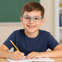 Armação óculos grau infantil-criança flexível - plateía