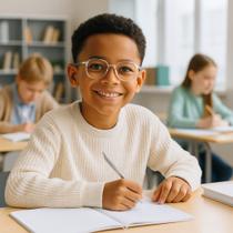 Armação óculos grau infantil flexível menino - diamanti