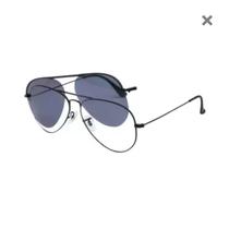 Armação Óculos Grau Masculino Aviador 2 em 1 Clipon Palas Black