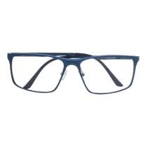 Armação Óculos Grau Masculino Esportiva Retangular Aluminum